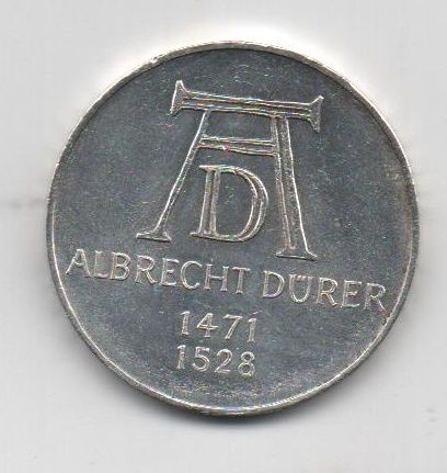 ALEMANIA DEL AÑO 1971 DE 5 MARCOS